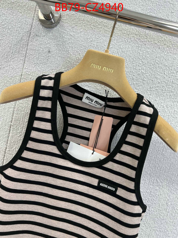 Clothing-MIU MIU shop cheap high quality 1:1 replica ID: CZ4940 $: 79USD