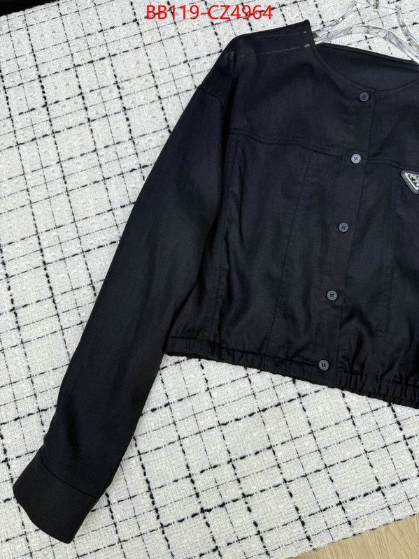 Clothing-Prada best quality replica ID: CZ4964 $: 119USD
