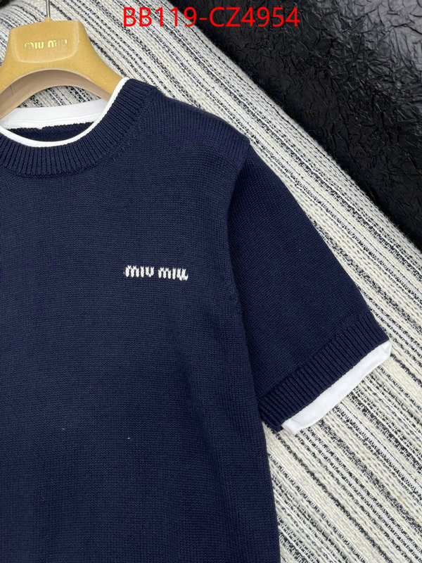 Clothing-MIU MIU buy aaaaa cheap ID: CZ4954 $: 119USD