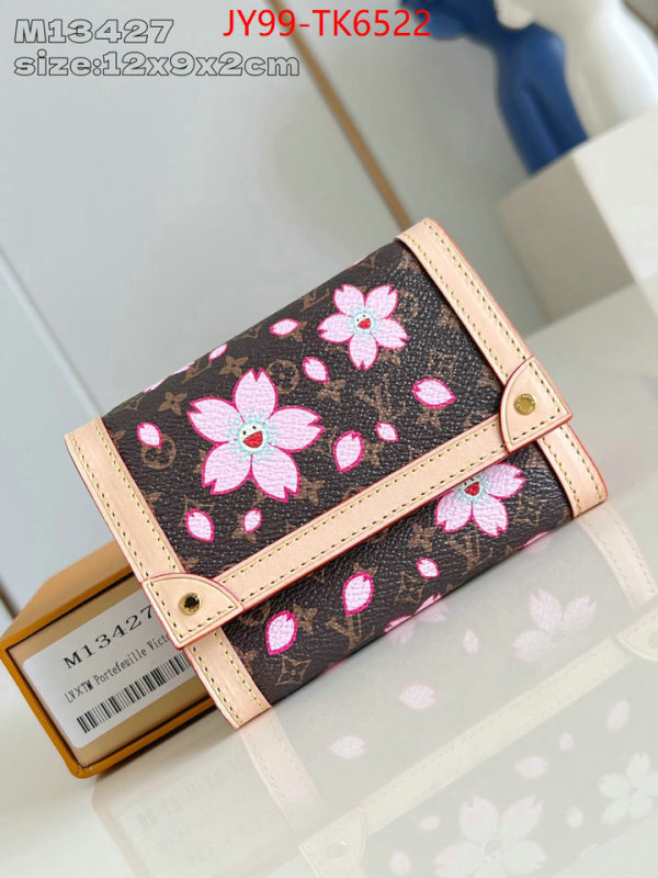 LV Bags(TOP)-Wallet what ID: TK6522 $: 99USD,