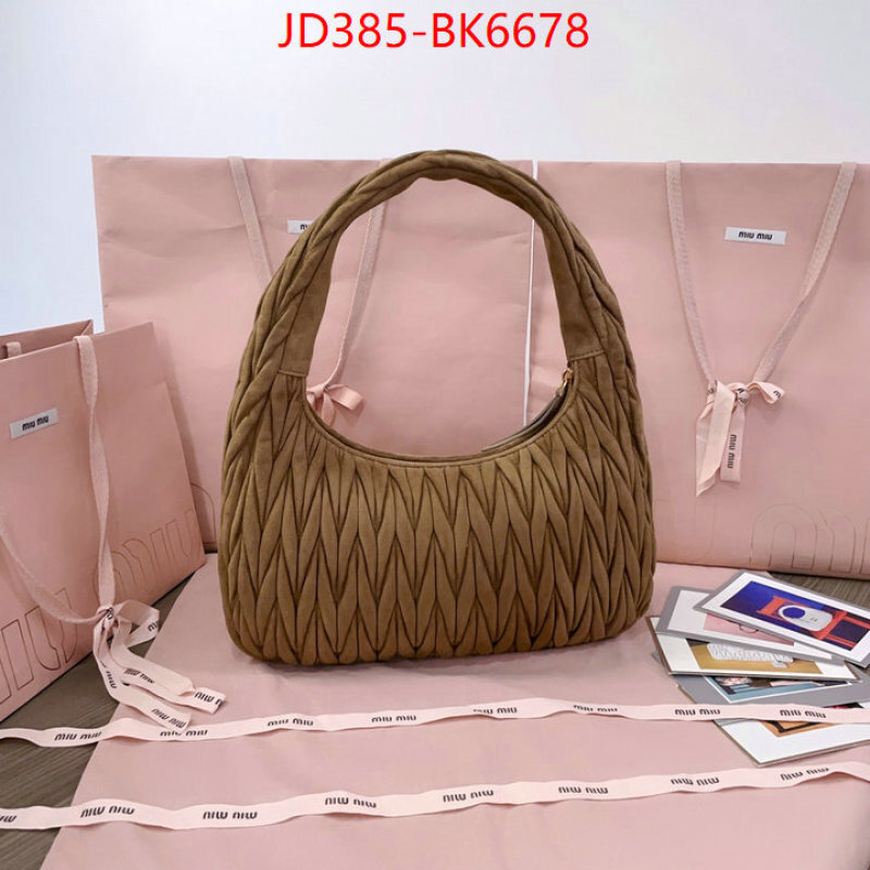Miu Miu Bags(TOP)-Handbag- mirror copy luxury ID: BK6678 $: 385USD,