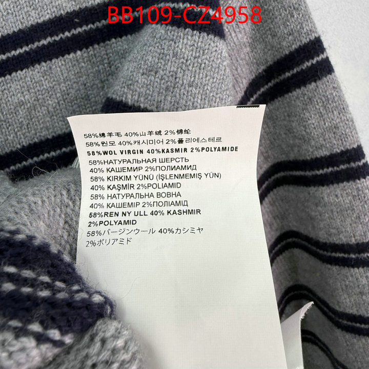 Clothing-MIU MIU how to buy replcia ID: CZ4958 $: 109USD