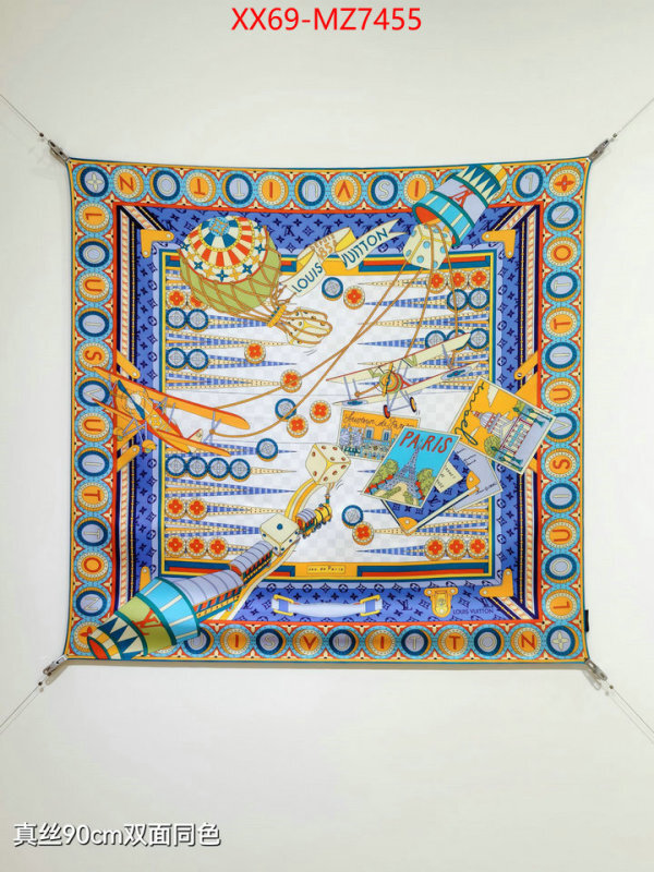 Scarf-LV luxury cheap ID: MZ7455 $: 69USD