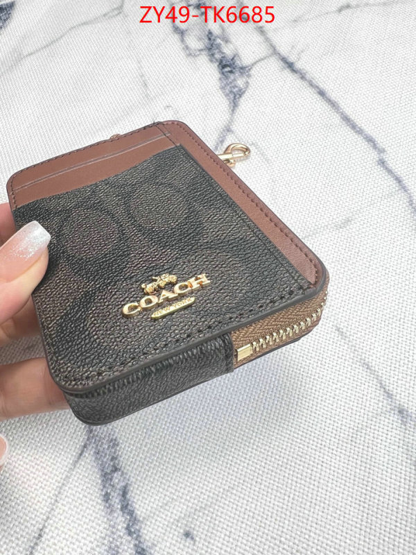 Coach Bags(4A)-Wallet sellers online ID: TK6685 $: 49USD,