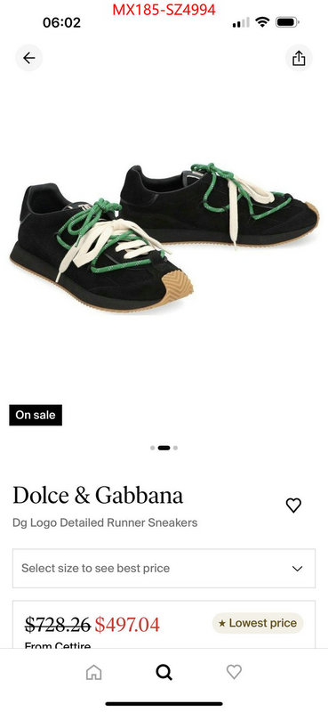 Men Shoes-DG what best designer replicas ID: SZ4994 $: 185USD
