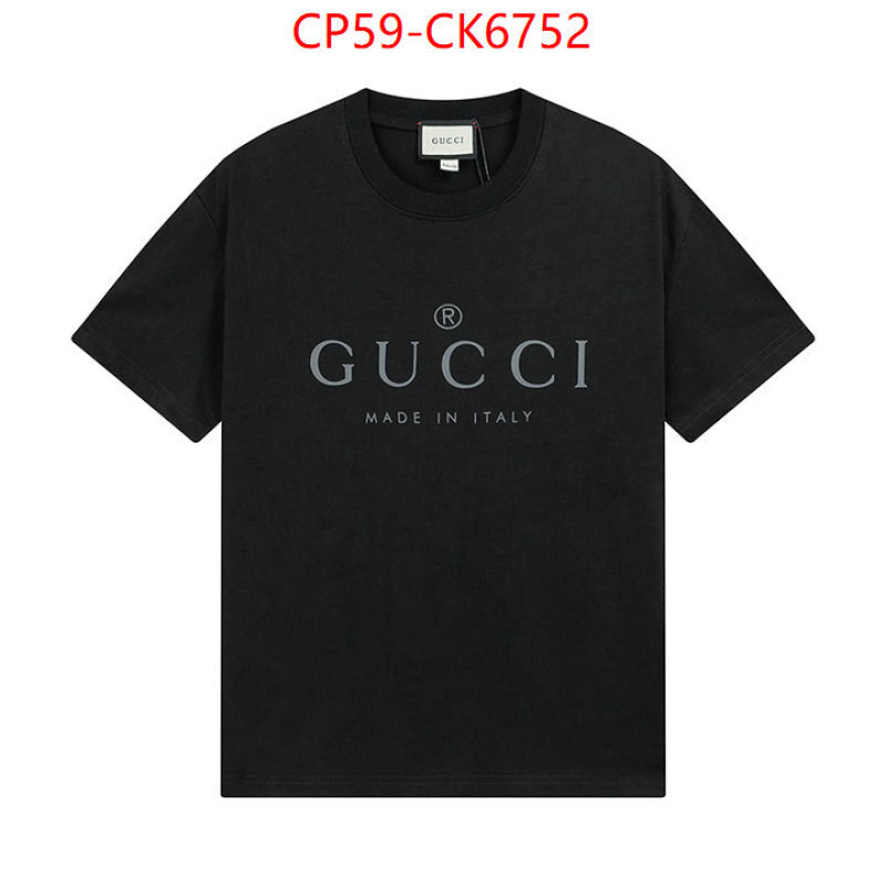 Clothing-Gucci buy best high-quality ID: CK6752 $: 59USD