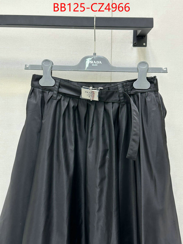 Clothing-Prada the quality replica ID: CZ4966 $: 125USD
