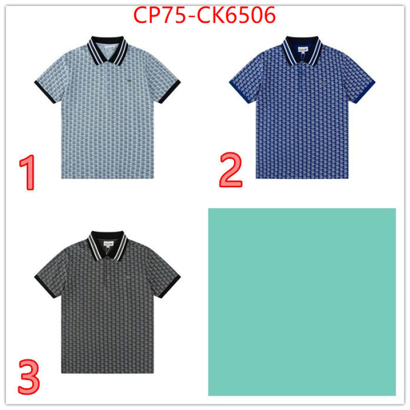 Clothing-Lacoste what best designer replicas ID: CK6506 $: 75USD