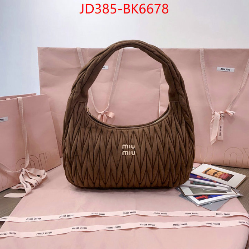 Miu Miu Bags(TOP)-Handbag- mirror copy luxury ID: BK6678 $: 385USD,
