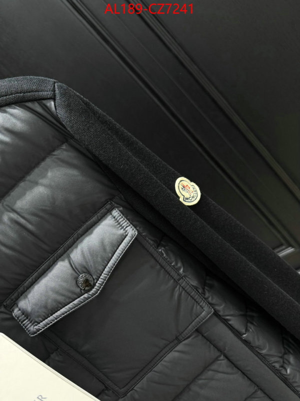 Down jacket Men-Moncler what is a counter quality ID: CZ7241 $: 189USD