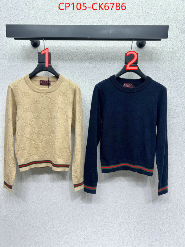 Clothing-Gucci wholesale replica shop ID: CK6786 $: 105USD