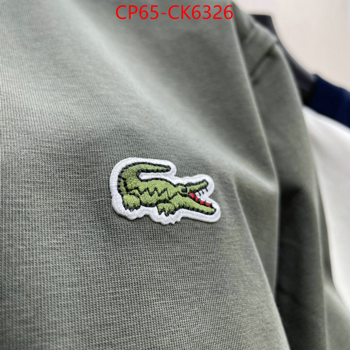Clothing-Lacoste buy cheap replica ID: CK6326 $: 65USD