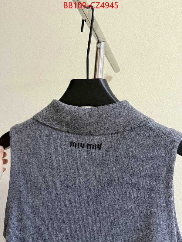 Clothing-MIU MIU what is aaaaa quality ID: CZ4945 $: 109USD
