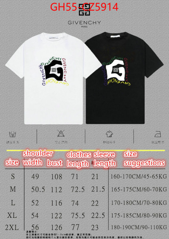 Clothing-Givenchy what best designer replicas ID: CZ5914 $: 55USD