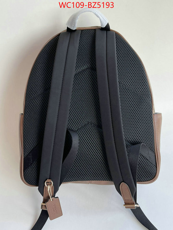 Coach Bags(4A)-Backpack- outlet 1:1 replica ID: BZ5193 $: 109USD,