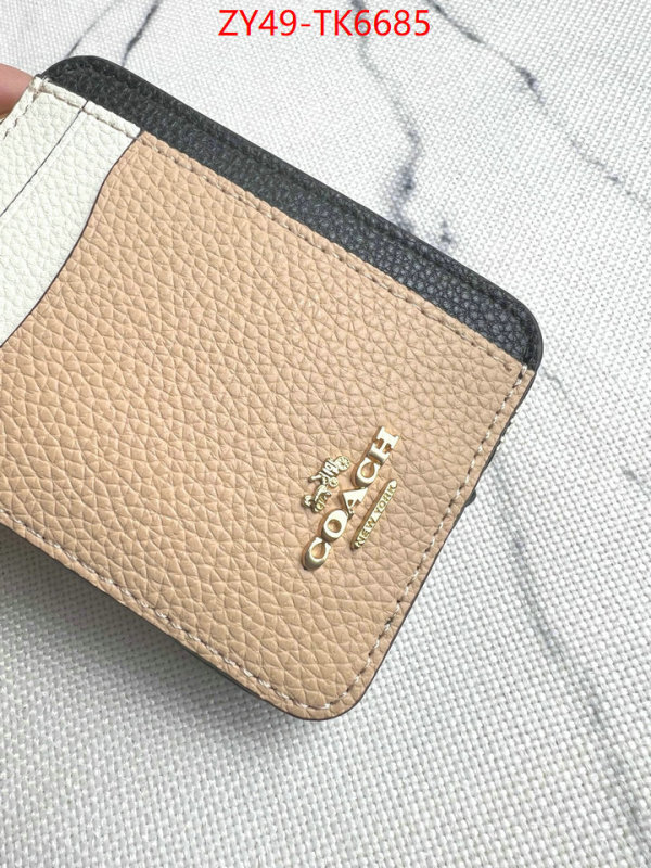 Coach Bags(4A)-Wallet sellers online ID: TK6685 $: 49USD,