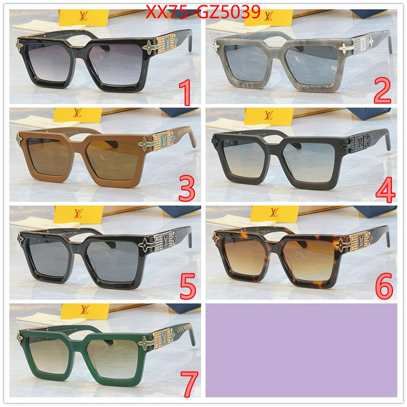 Glasses-LV shop cheap high quality 1:1 replica ID: GZ5039 $: 75USD