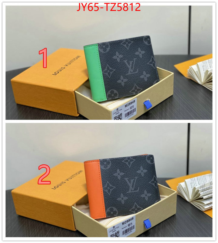 LV Bags(TOP)-Wallet 1:1 replica ID: TZ5812 $: 65USD,
