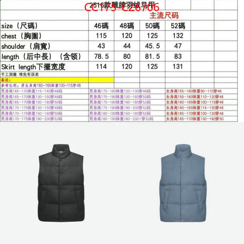 Down jacket Women-Dior replica for cheap ID: CZ6706 $: 175USD