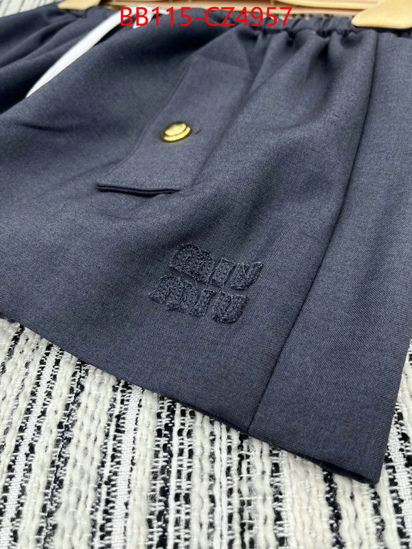 Clothing-MIU MIU designer wholesale replica ID: CZ4957 $: 115USD