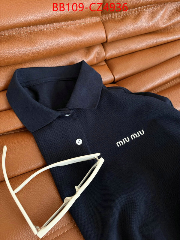 Clothing-MIU MIU top sale ID: CZ4936 $: 109USD