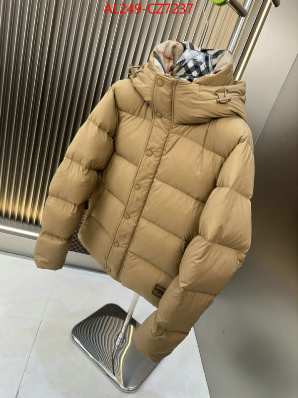 Down jacket Men-Burberry replica 1:1 high quality ID: CZ7237 $: 249USD