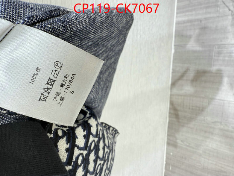 Clothing-Dior high quality ID: CK7067 $: 119USD
