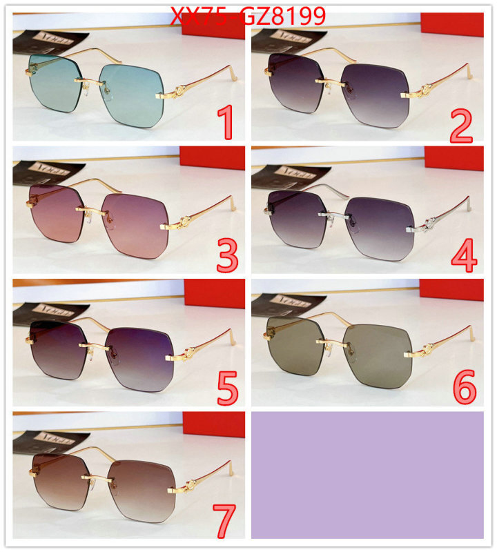 Glasses-Cartier shop cheap high quality 1:1 replica ID: GZ8199 $: 75USD