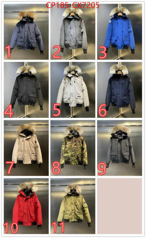 Down jacket Men-Canada Goose new designer replica ID: CK7205 $: 185USD