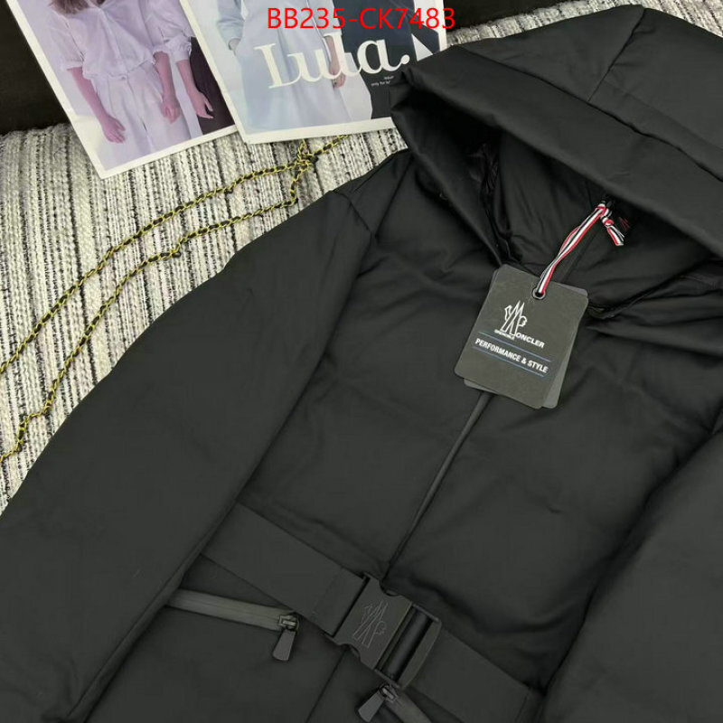 Down jacket Women-Moncler the best quality replica ID: CK7483 $: 235USD