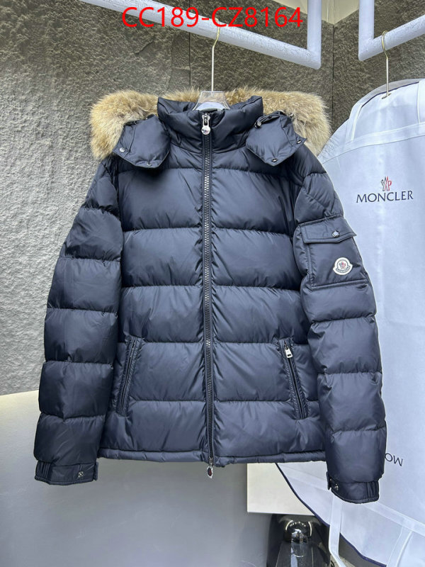 Down jacket Men-Moncler good quality replica ID: CZ8164 $: 189USD
