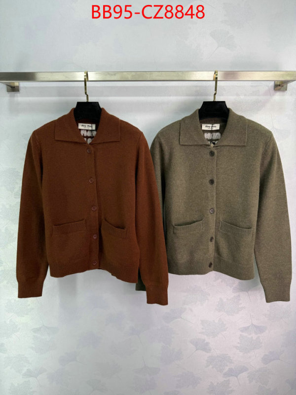 Clothing-MIU MIU sale outlet online ID: CZ8348 $: 95USD