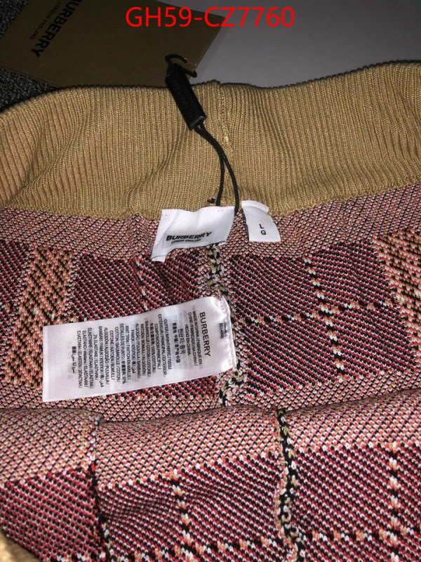 Clothing-Burberry replica best ID: CZ7760 $: 59USD