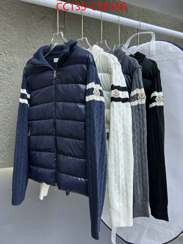 Down jacket Men-Moncler aaaaa+ quality replica ID: CZ8166 $: 135USD
