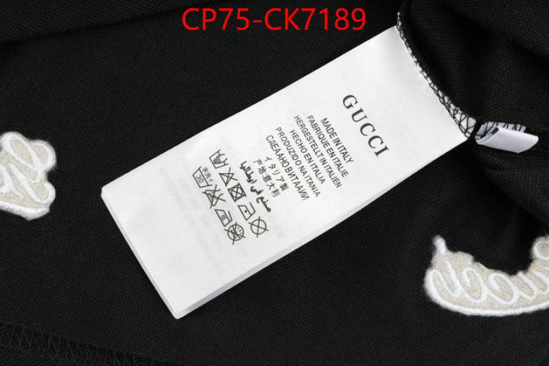 Clothing-Gucci wholesale sale ID: CK7189 $: 75USD