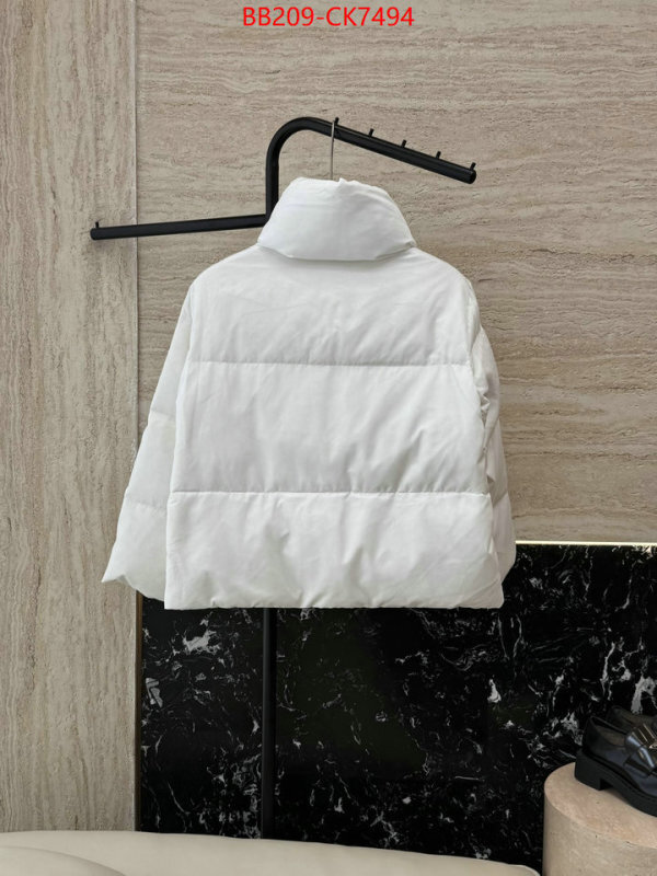 Down jacket Women-Prada what's the best to buy replica ID: CK7494 $: 209USD