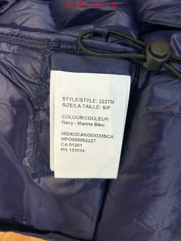 Down jacket Women-Canada Goose shop the best high quality ID: CK7113 $: 179USD