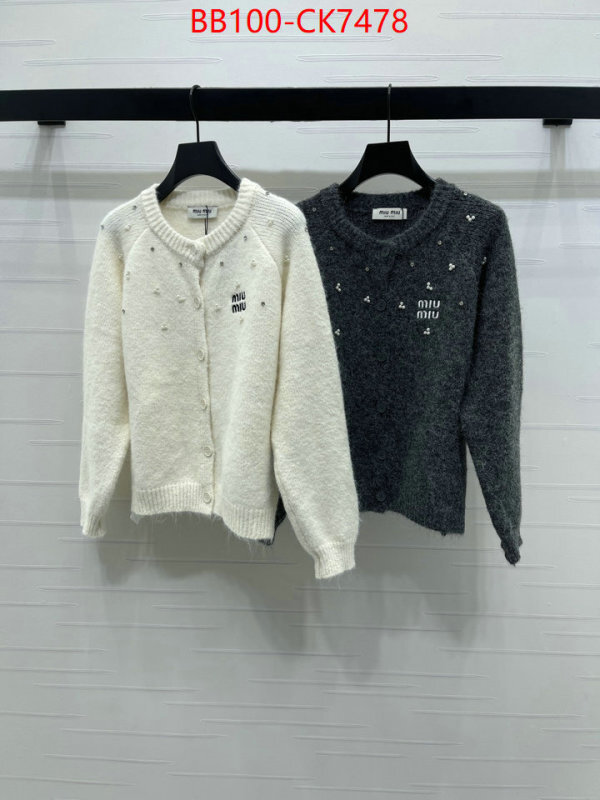 Clothing-MIU MIU aaaaa class replica ID: CK7478 $: 100USD