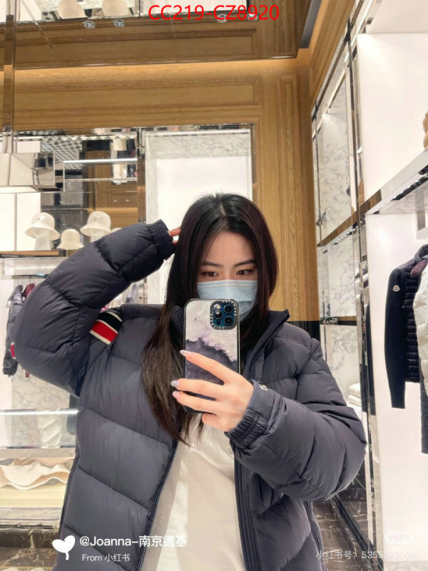 Down jacket Men-Moncler how can i find replica ID: CZ8920 $: 219USD