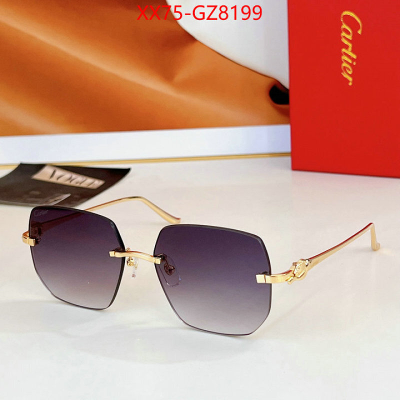 Glasses-Cartier shop cheap high quality 1:1 replica ID: GZ8199 $: 75USD