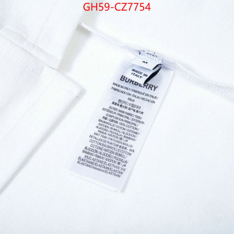 Clothing-Burberry wholesale imitation designer replicas ID: CZ7754 $: 59USD