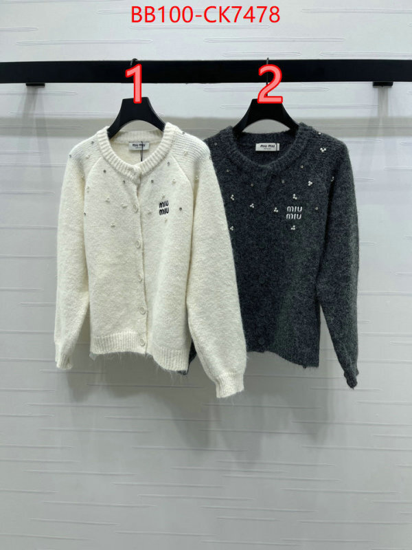 Clothing-MIU MIU aaaaa class replica ID: CK7478 $: 100USD