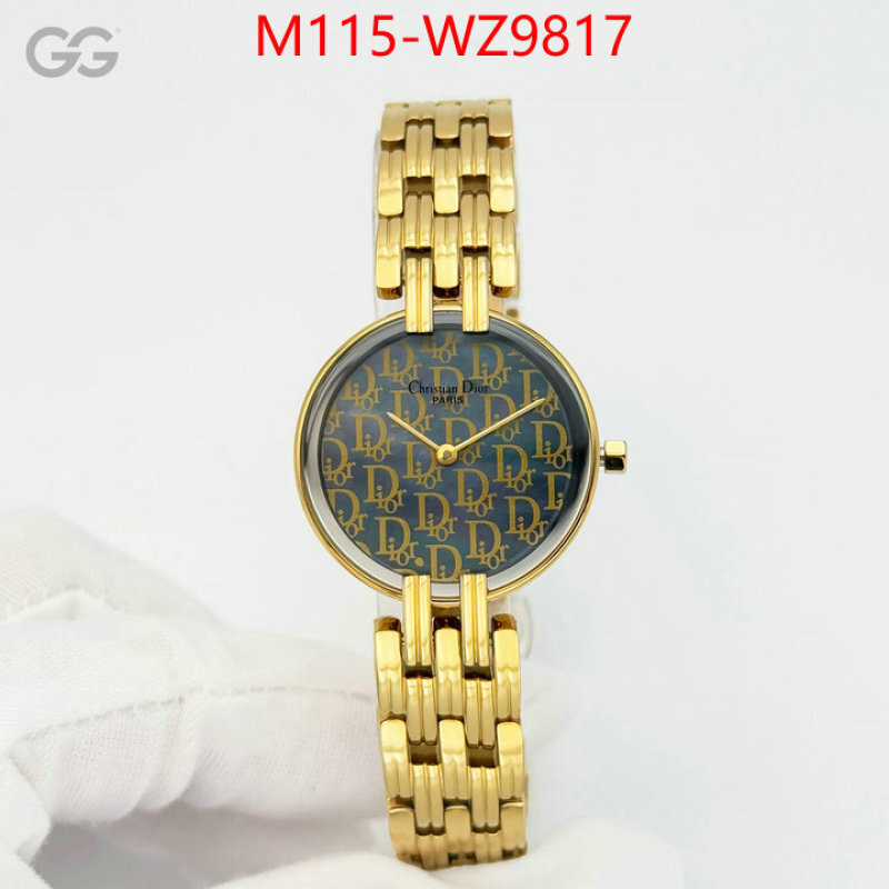 Watch(4A)-Dior what's the best place to buy replica ID: WZ9817 $: 115USD