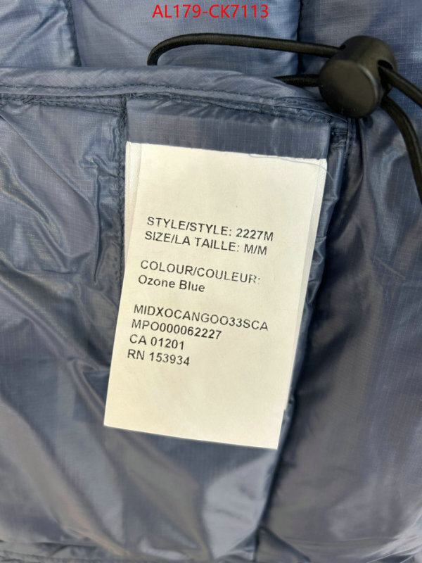 Down jacket Women-Canada Goose shop the best high quality ID: CK7113 $: 179USD