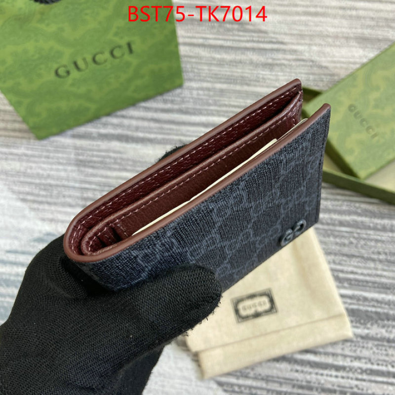 Gucci Bags(TOP)-Wallet- 2024 replica wholesale cheap sales online ID: TK7014 $: 75USD,