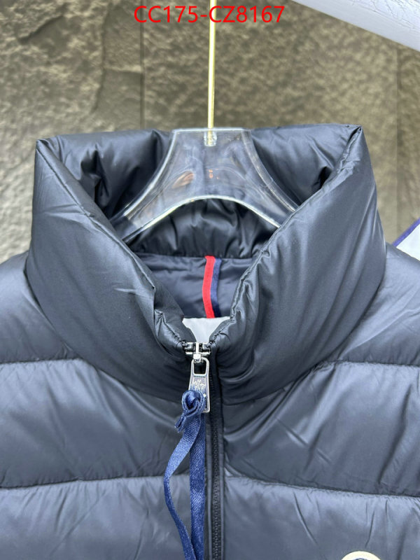 Down jacket Men-Moncler what is a 1:1 replica ID: CZ8167 $: 175USD