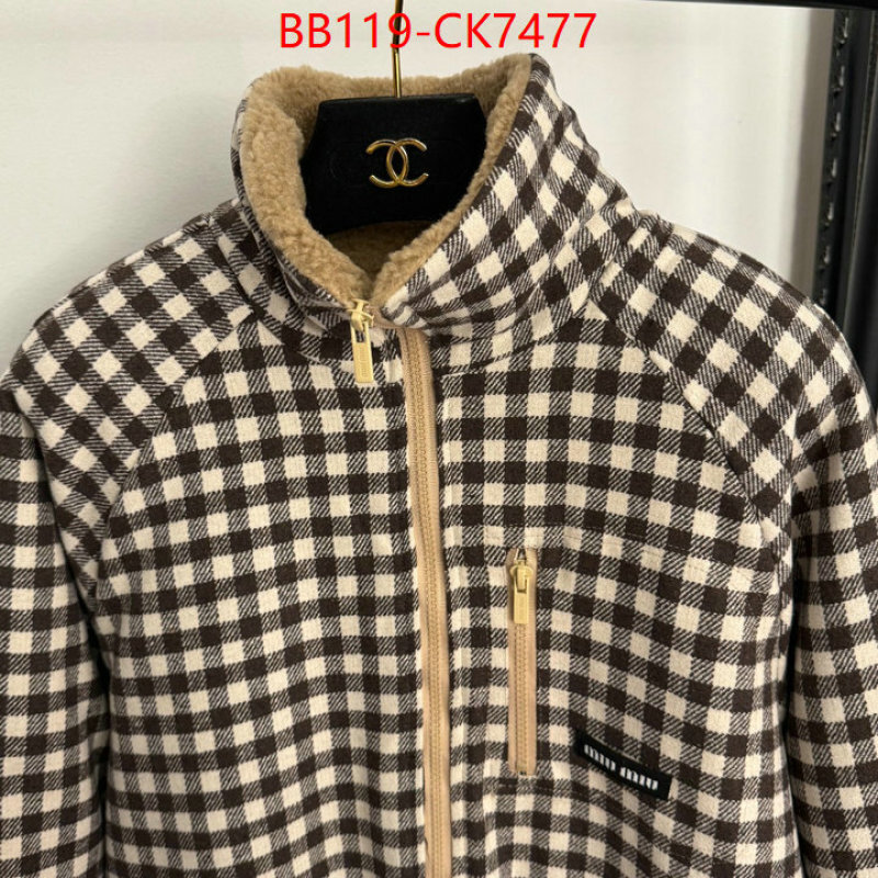 Clothing-MIU MIU replica 1:1 high quality ID: CK7477 $: 119USD