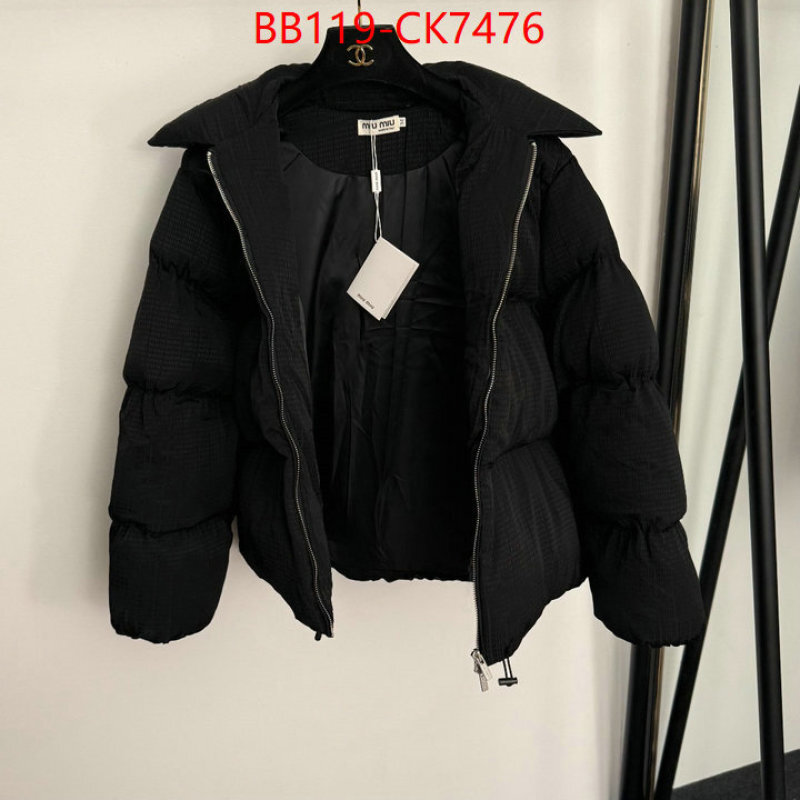 Down jacket Women-Miu Miu high quality replica designer ID: CK7476 $: 119USD