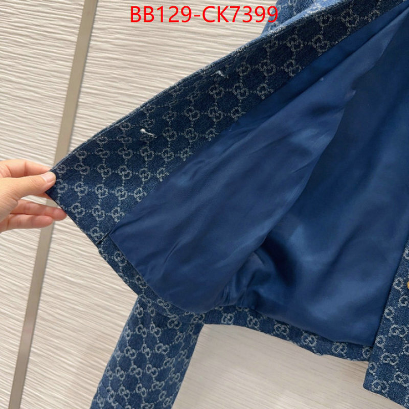 Clothing-Gucci the quality replica ID: CK7399 $: 129USD