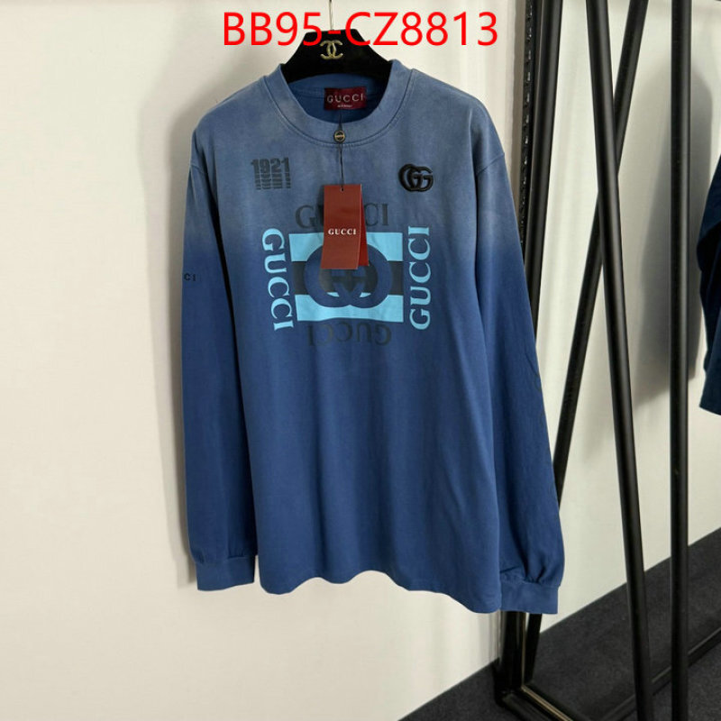 Clothing-Gucci 1:1 replica wholesale ID: CZ8813 $: 95USD